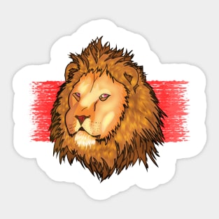 Lion Art -1 Sticker